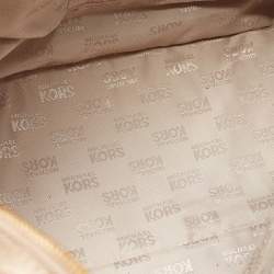 MICHAEL Michael Kors Gold Leather Satchel