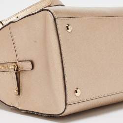 MICHAEL Michael Kors Gold Leather Satchel