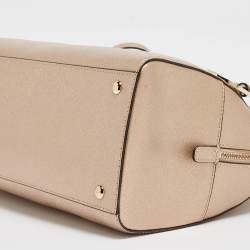 MICHAEL Michael Kors Gold Leather Satchel