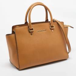MICHAEL Michael Kors Beige Leather Large Selma Tote
