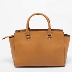 MICHAEL Michael Kors Beige Leather Large Selma Tote