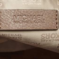 Pre Owned MICHAEL Michael Kors Beige Leather Gladstone Satchel