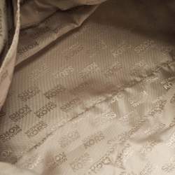 Pre Owned MICHAEL Michael Kors Beige Leather Gladstone Satchel