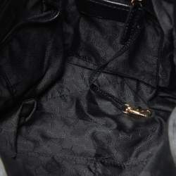 Pre Owned MICHAEL Michael Kors Black Leather Large Studded Hamilton North South Tote