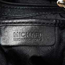 Pre Owned MICHAEL Michael Kors Black Leather Large Studded Hamilton North South Tote