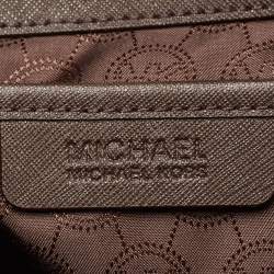 مملوكة مسبقًا MICHAEL Michael Kors Multicolor Camouflage Leather Large Jet Set Travel Tote