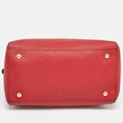Pre Owned MICHAEL Michael Kors Red Leather Satchel