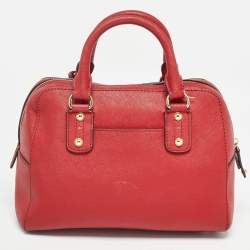 Pre Owned MICHAEL Michael Kors Red Leather Satchel