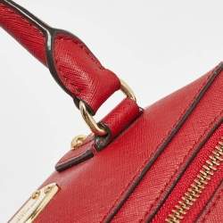 Pre Owned MICHAEL Michael Kors Red Leather Satchel