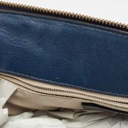 MICHAEL Michael Kors Navy Blue Leather Hudson Satchel