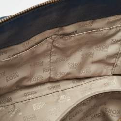 MICHAEL Michael Kors Navy Blue Leather Hudson Satchel