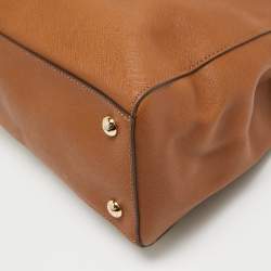 Pre Owned حقيبة يد توتس مايكل مايكل كورس سينثيا جلد سافيانو بيج فاتح