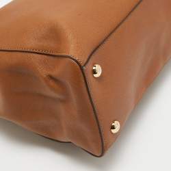 Pre Owned حقيبة يد توتس مايكل مايكل كورس سينثيا جلد سافيانو بيج فاتح