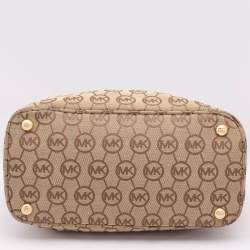 MICHAEL Michael Kors Beige/Brown Signature Canvas Jet Set Tote