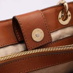 Pre Owned حقيبة يد مايكل مايكل كورس سينثيا متوسطة كانفاس مقوى شهيرة بنية