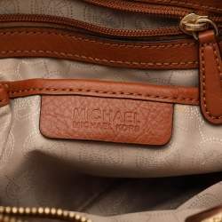 Pre Owned حقيبة يد مايكل مايكل كورس سينثيا متوسطة كانفاس مقوى شهيرة بنية