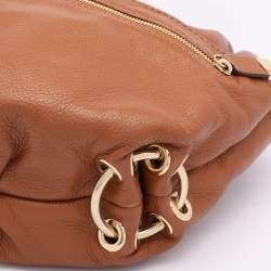 Pre Owned MICHAEL Michael Kors Brown Leather Large Layton Hobo