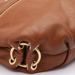 Pre Owned MICHAEL Michael Kors Brown Leather Large Layton Hobo
