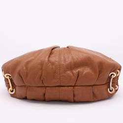 Pre Owned MICHAEL Michael Kors Brown Leather Large Layton Hobo