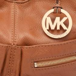 Pre Owned MICHAEL Michael Kors Brown Leather Large Layton Hobo