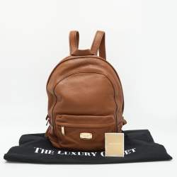 Pre Owned MICHAEL Michael Kors Brown Leather Backpack