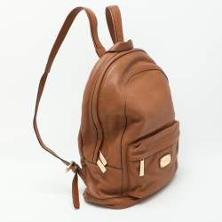 Pre Owned MICHAEL Michael Kors Brown Leather Backpack