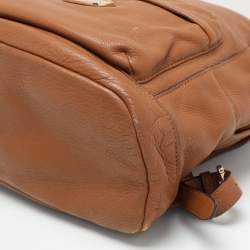 Pre Owned MICHAEL Michael Kors Brown Leather Backpack
