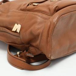 Pre Owned MICHAEL Michael Kors Brown Leather Backpack
