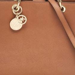 مملوكة مسبقًا MICHAEL Michael Kors Brown Leather Large Cynthia Tote