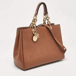 مملوكة مسبقًا MICHAEL Michael Kors Brown Leather Large Cynthia Tote