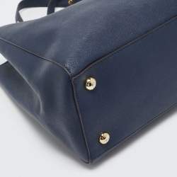 MICHAEL Michael Kors Navy Blue Leather Cynthia Tote