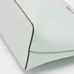 Pre Owned MICHAEL Michael Kors Mint Green Patent Leather Medium Cindy Dome Crossbody Bag