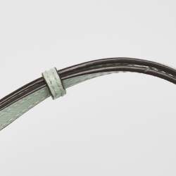 Pre Owned MICHAEL Michael Kors Mint Green Patent Leather Medium Cindy Dome Crossbody Bag