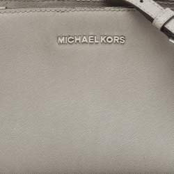 MICHAEL Michael Kors Grey Leather  Small Selma Crossbody Bag