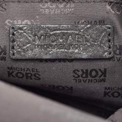 MICHAEL Michael Kors Black Python Embossed Leather Turnlock Chain Bag