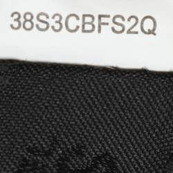 Pre Owned MICHAEL Michael Kors Beige/Black Monogram Canvas and Leather Bedford Satchel