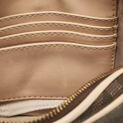 MICHAEL Michael Kors Beige/Brown Signature Coated Canvas and Leather Mini Camera Crossbody Bag