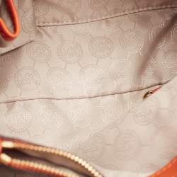 Pre Owned حقيبة يد توتس مايكل مايكل كورس سينثيا جلد سافيانو بني متوسطة