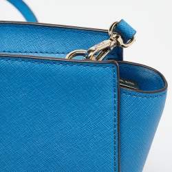 MICHAEL Michael Kors Blue Leather Small Selma Crossbody Bag