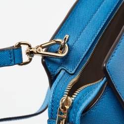 MICHAEL Michael Kors Blue Leather Small Selma Crossbody Bag