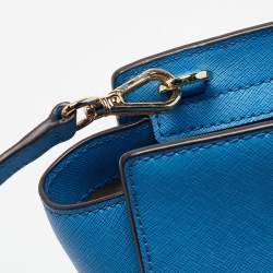 MICHAEL Michael Kors Blue Leather Small Selma Crossbody Bag