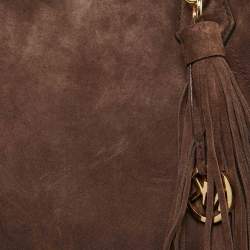 MICHAEL Michael Kors Brown Suede and Leather Shopper Tote