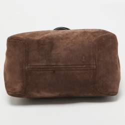 MICHAEL Michael Kors Brown Suede and Leather Shopper Tote