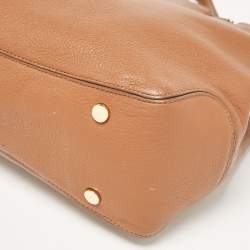 MICHAEL Michael Kors Brown Soft Leather Anabelle Zip Tote