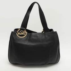 MICHAEL Michael Kors Black Leather Large Fulton Tote