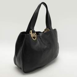 MICHAEL Michael Kors Black Leather Large Fulton Tote