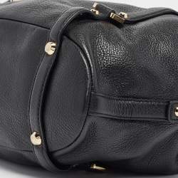 Pre Owned MICHAEL Michael Kors Black Leather Bedford Legacy Satchel