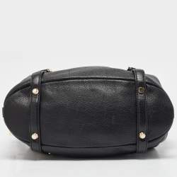 Pre Owned MICHAEL Michael Kors Black Leather Bedford Legacy Satchel