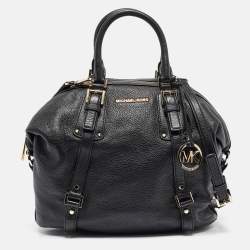 Pre Owned MICHAEL Michael Kors Black Leather Bedford Legacy Satchel