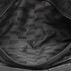 MICHAEL Michael Kors Black Python Print Leather Large East West Hamilton Tote